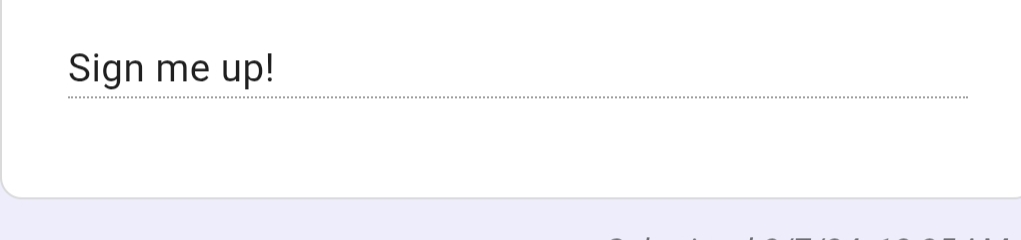 Survey response 4
